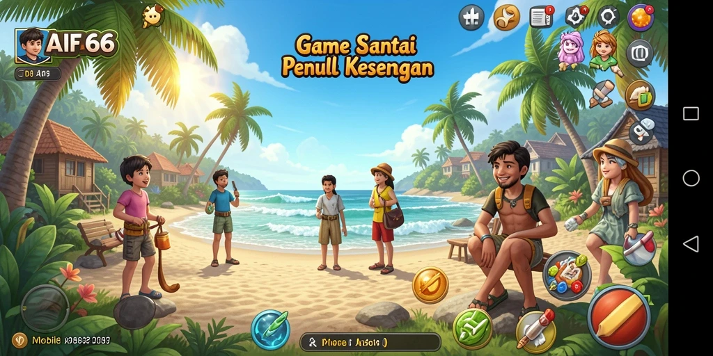 Tangkapan layar AIFA66 menunjukkan gameplay seru yang penuh warna.
