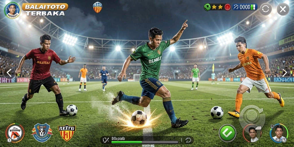 Tangkapan layar dari gameplay BALAITOTO yang menampilkan aksi seru olahraga.