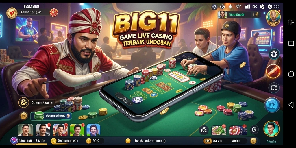 Gameplay Live Casino yang mendebarkan dan interaktif di BIG11.