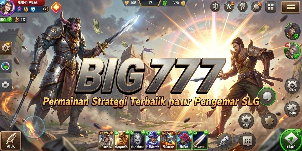 Screenshot gameplay menunjukkan strategi mendalam dalam BIG777.