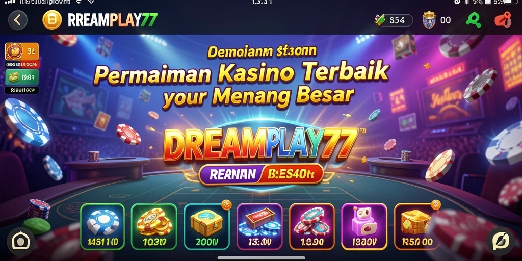 Tampilan gameplay Kasino yang mendebarkan di DREAMPLAY77.