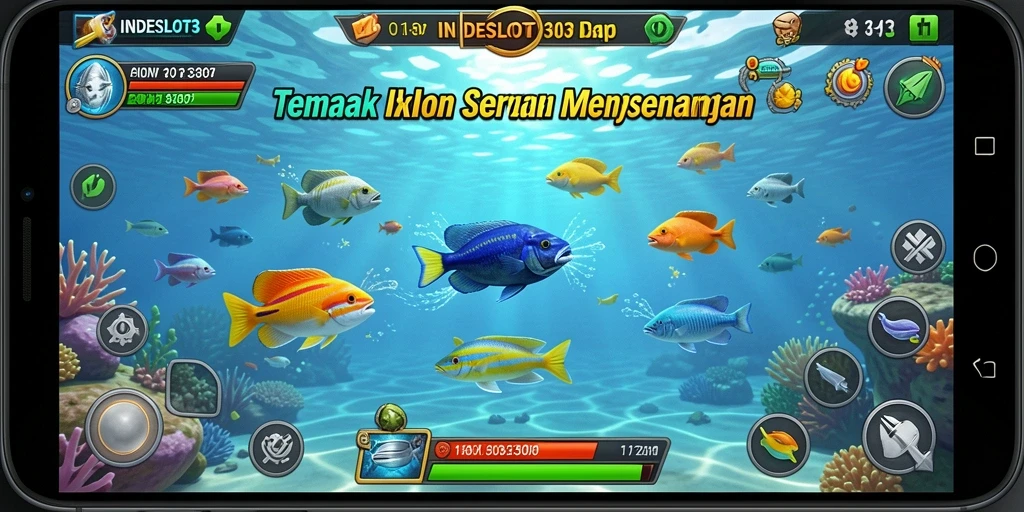 Tampilan gameplay menembak ikan yang seru dan menantang.