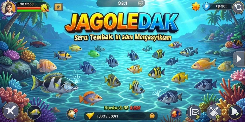 Screenshot gameplay Tembak Ikan JAGOLEDAK yang seru.