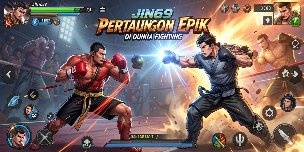 Tampilan aksi pertarungan seru dalam gameplay JIN69 yang menegangkan.