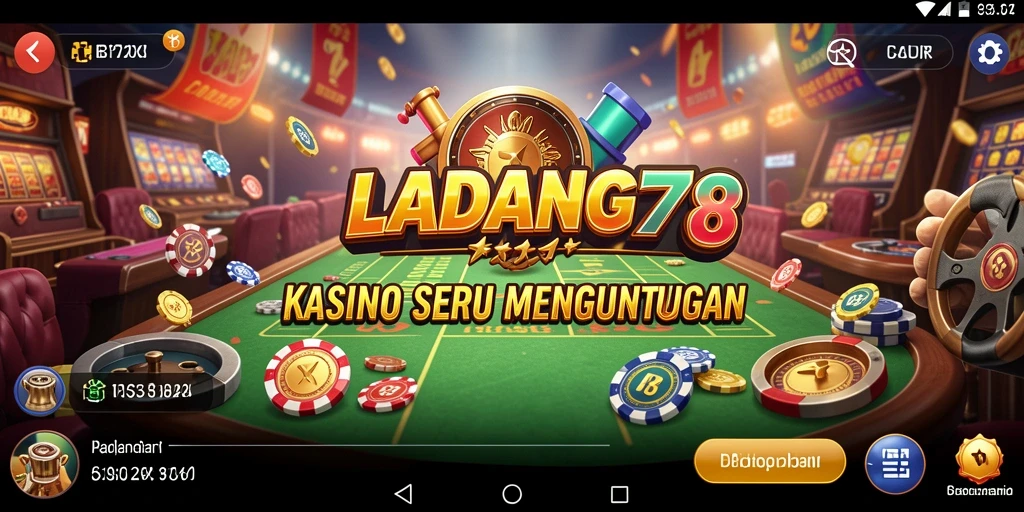 Screenshot LADANG78 menampilkan gameplay kasino yang memikat dan interaktif.