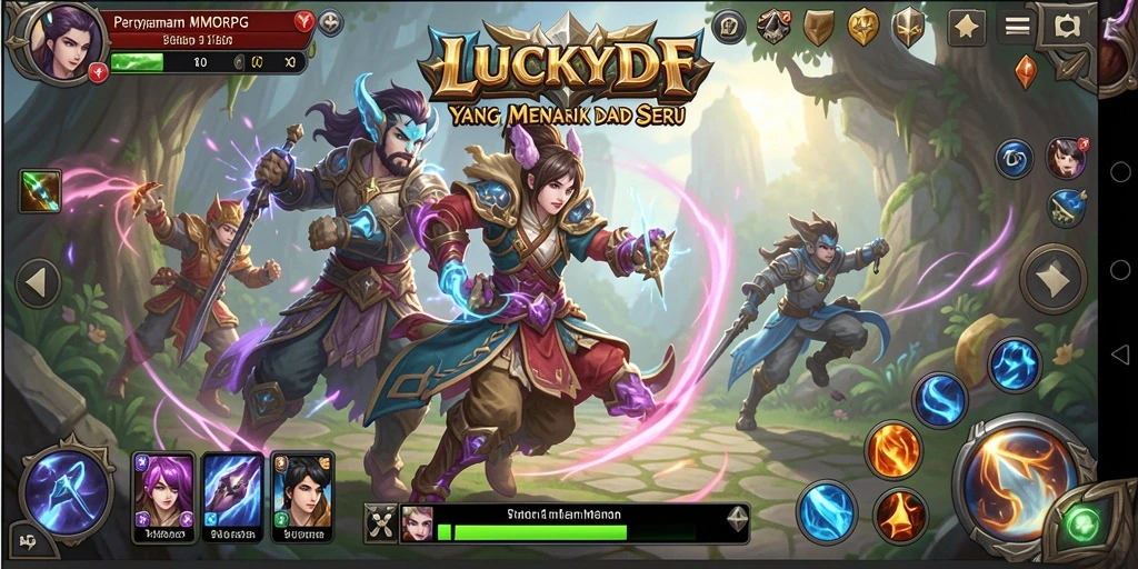 Gameplay MMORPG yang seru dan mendebarkan di LUCKYDF