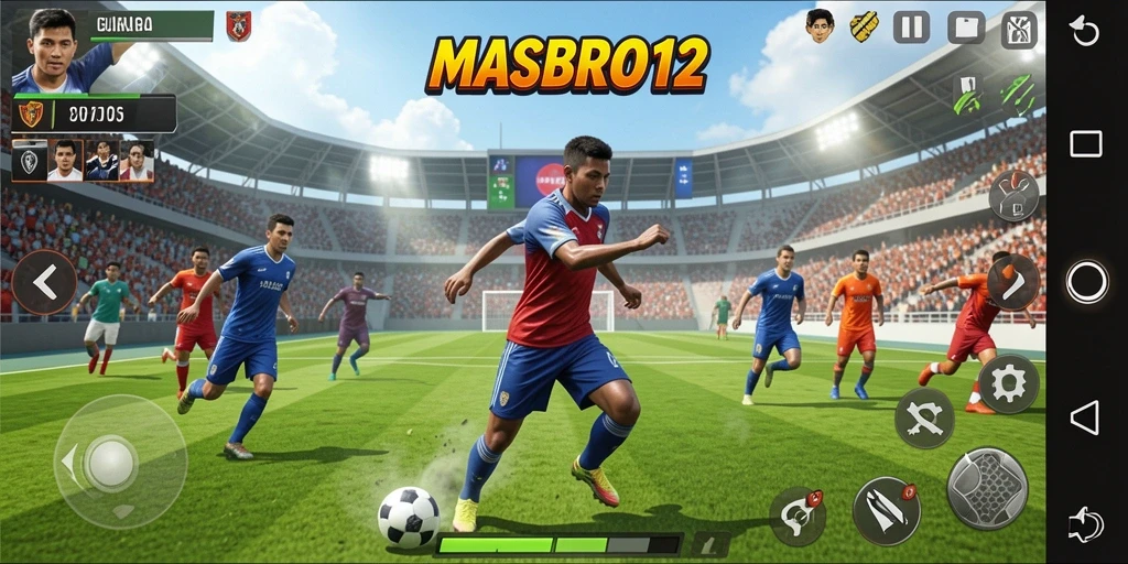 Tampilan seru dari pertandingan olahraga dalam MASBRO12.