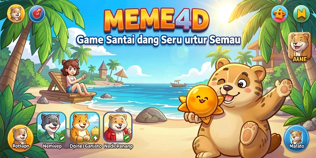 Tampilan gameplay <strong>MEME4D</strong> yang menghibur dan menyenangkan.