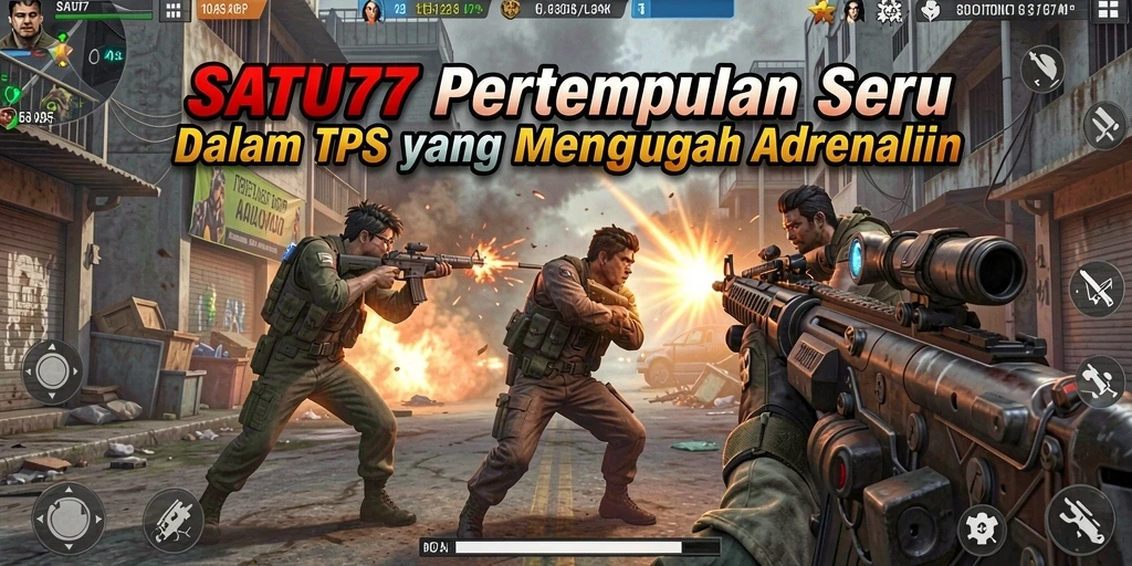 Tampilan screenshot utama SATU77 menampilkan aksi pertempuran yang mendebarkan.
