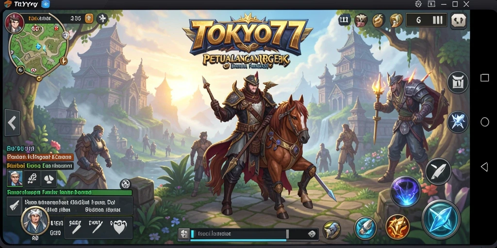 Tampilan gameplay yang intens dan menakjubkan di TOKYO77.