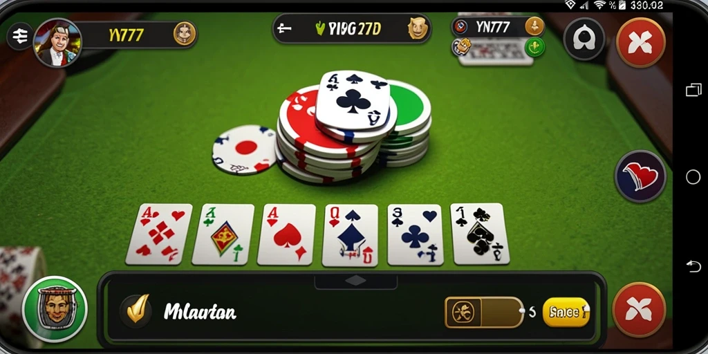 Tampilan gameplay seru dari game Gaple YN777.